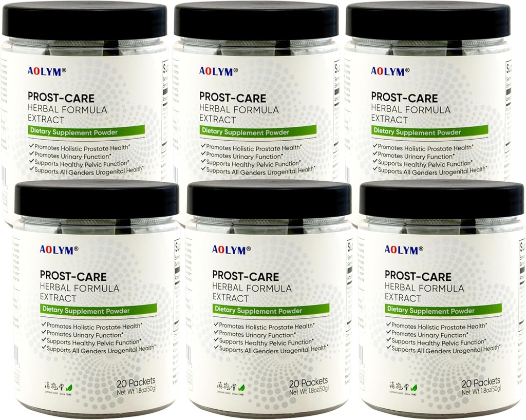 Prost-Care Multi Target Advanced Herbal Formula, Pelvic Wellness'ı teşvik edin, Sağlıklı Prostate Volume'ı koruyun, Man 20 Packets/Bottle için Sağlıklı Ürinary Fonksiyonlu Geliştirin ( Borc 6, 6)