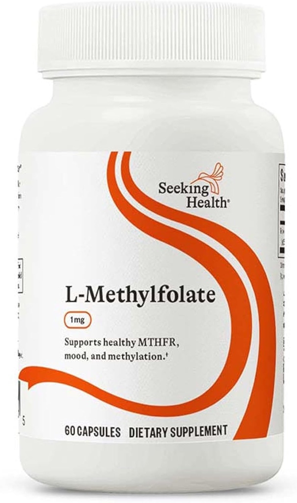 Sağlık L-Methylfolate 1 mg Sağlıklı MTHFR, Mood ve metilasyon- 60 Capsules