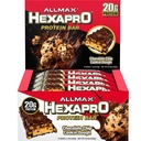 ALLMAX HEXAPRO PROTEIN BAR, Chocolate Chip Cookie Dough - 12 Paket - Yüksek Protein Energy Snack - 20 g Protein Per Bar - Whey Protein Isolate