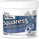 2nd Skin Dressing 1" Squares (200 Count) - Foot & Body için Fırka Pads - Cool Gel Relief Patches -% 95 Su Formula - Non-Stick Chafing Protection - Portable First Aid for Athletes & Hikers