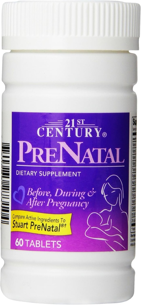 21. Yüzyıl Prenatal Tabletler, 60 Kont (Pack of 2)