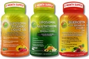 Liposomal Vitamin C 1100 mg Sıvı Gel Capsules - Grafik - Liposomal Glutathione 500 mg Supplement, Masteroxy & Detoxifier & Quercetin with Bromelain C and Çinko