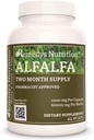 Remedy'nin Beslenme Alfalfa - 1.000 mg, 60 Vegan Capsules Herbal Diyetsel Supplement - İki Ay Supply