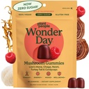 Plant People WonderDay Mushroom Gummies - Lion’s Mane, Cordyceps, Chaga Mushroom Supplement to Support Immune System De-Stress Boost Mood & Energy in Adults Natural, Vegan, Non-GMO (60 Count)