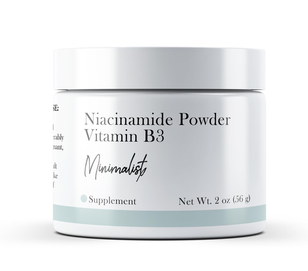 Minimalist Niacinamid Toz (2 oz), Vitamin B Toz, Flush-Free, Diyetsel Supplement