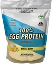 Healthy N Fit 100% EGG PROTEIN- Μπανάνα (2lb): 100% Αυγό Λευκή πρωτεΐνη PLUS Φυσικές πεπτίδες. Φυσικά γλυκασμένη, Κέτο, Παλαιοφιλική