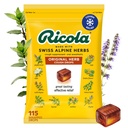 Ricola Original Herb Cough Drops, 115 Kont, Cough Suppressant & Throat Relieving Drops with Natural Sourced Menthol, Pleasing Herbal Taste for Coughs & Throat Irritation Symptom Relief