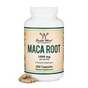 Maca Root Capses for Women and Men, 300 Count (1.000mg Μαύρο, Κόκκινο, Κίτρινο Maca Powder per Serving) Καλλιεργείται στο Περού (για Ενέργεια, Απόδοση, Κίνητρο) από Διπλό Ξύλο