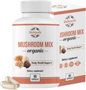 Organik Karma Mushroom Capsules Natural Supplement | Cordyceps Sinensis, Reishi, Lion's Mane, Türkiye Tail | Immune Support, Vitality Boost, Non-GMO & Allergen-Free | 90 Capsules