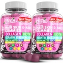 Multimane Collagen Gummies with Biotin Keratin Hyaluronic Acid Bamboo Vitamin A C Vitamin D Vitamini E Folate Saw Palmetto Silica B3 Vitaminleri Saç Ciltleri ve Nails Gummies by Clean Nutra