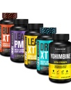 Jacked Factory Thermogenic Fat Burner Kilo Kaybı Tamam - Burn-XT Termogenic ve Lean PM Nighttime Kilo Kayıp Uyku Yardımı - Lean-XT Caffeine-Free Fat Burner, Yohimbine Capsules, Kuru XT Diuretic
