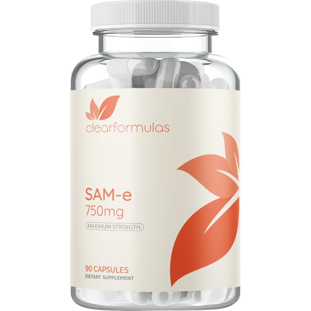 Bioaktif SAM-e 750 mg - Yüksek Kuvvetli SAM-e Supplement with Biologically Active S,S Form for Liver and Mood Support - Vegan Non-GMO Preservative Free - Made in the US (90 Capsules)
