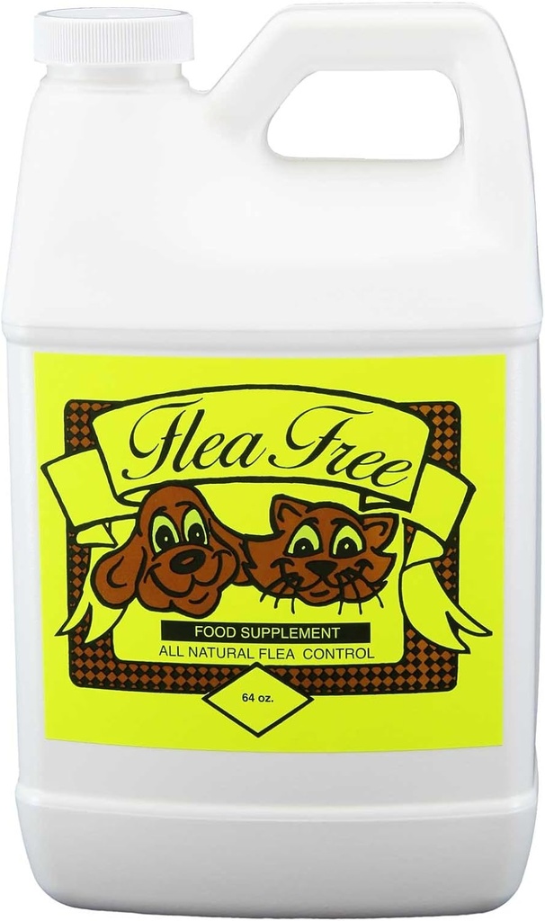 Flea-Free Pure Organic Food Supplement ve Natural Pet Products , 64 Ounce