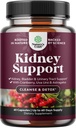 Advanced Kidney Support Supplement - Kidney Cleanse Detox & Tamir Cranberry Extract Capsules with Uva Ursi, Sting Nettle & Astragalus for Kidney sağlık - Urinary Tract Health - 60 Caps