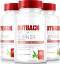 (3 Pack) Outback Belly Burner Pills, Premium Out Back Belly Burner Keto Capsules, All Natural Keto Kilo Kayıp Supplement to Support Fitness and Body Goals, Resmi Outback BellyBurner (180 Capsules)