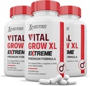 Justified Laboratories (3 Pack Vital Grow XL Extreme Pills 1600MG Premium Formula Perrietary Mix for Men's Health 180 Capsules