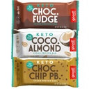 İyi! Snackss Keto Diversity Pack Protein Bar, Vegan, Soy & Gluten Free, Low Sugar Mealchange, 10g High Protein, Doğal Sağlıklı Snack, For Athletes & Active Lifestyles, 3g Net Carbs,12 Bars