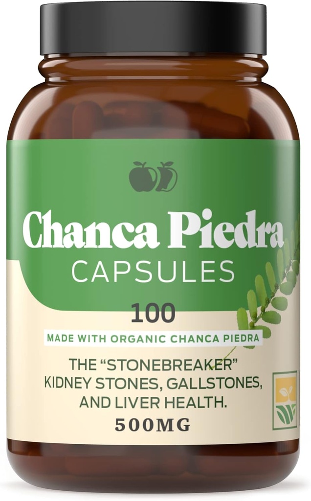 Tamam Natural Products Chanca Piedra 100 Capsules & Chanca Piedra Extract 8oz Sche