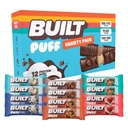 İnşa edilen Bar, Puff protein Bars, Çeşitli Paket, Collagen, On-the-go Snacks, Kahvaltı Bar, Karma Örnekr, 12 Pack
