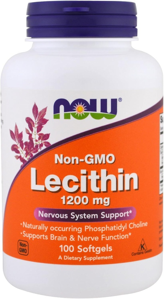 Şimdi Gıdalar Şimdi Gıdalar, (2 Pack) Lecithin, 1200 mg, 100 Softgels