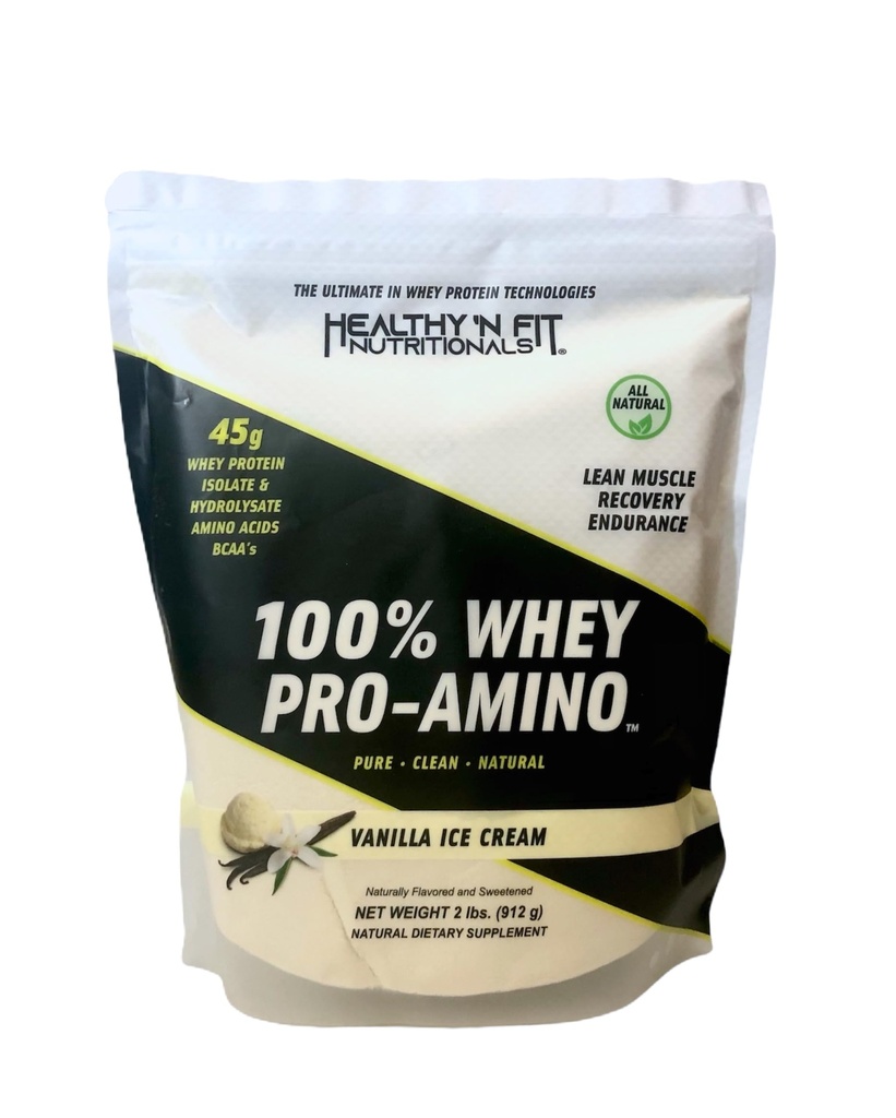 Sağlıklı ‘N Fit 100% WHEY PRO-AMINO v2.0-Vanilla (2lb): Amerika'nın #1 Brand in Supplements, Technology and Sapphire'den 100% Whey protein PLUS.. Vanilla, 2lb.