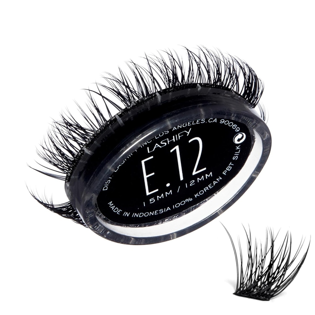Lashify Extreme 12mm Gossamer DIY Eyelash Yeniliyor, Black, Easy false Lashes to Add Tremendous Volume