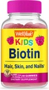 Çocuklar için Evet Biotin Gummies 5000 mcg - Saç Büyüme, Skin Health ve Nails - Doğal Kaynaklanmış Flavors - GMO Free, Gluten Free - Gummy for Boys and Girls - 60 Counts