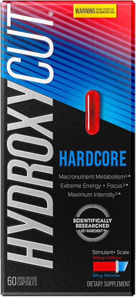 Hidroxycut mastürbasyon - 60 Hızlı-Release Capsules - Termogenic Calorie Burn, Extreme Energy + Focus, maksimum Intensity - for Women & Men
