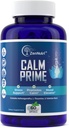Calm Prime Stress Relief Supplement Non-Drowsy | Mood Support Supplement | Mood Boost | Vegan Daytime Stress Supplements Calm Aid | Stres Vitaminleri - Ashwagandha, Valerian Root - 60 Count