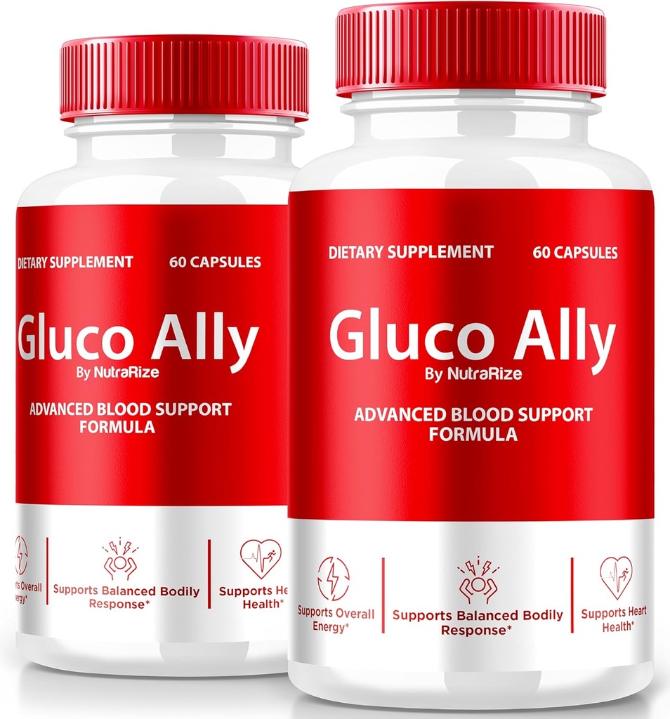 (2 Pack) Gluco Ally Capsules, Resmi GlucoAlly Pills, Comprehensive Blood Support Formula, All Natural Supplement to maintain Health Levels, Premium Gluco-Ally Capsulas Review (120 Capsules)