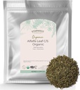 Starwest Botaniks Organik Alfalfa Leaf - Kuru Loose Leaf Herb for Nutrition, Use in Tea, Juice, & Smoothies, Cut & Sifted, Certified Kosher, Non-GMO - Bulk 1 lb Bag