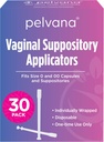 Pelvana Suppository Kadınlar için Applicators - (30 Pack) - Fits Boyutu 0 ve 00 Capsules - sık Boric Acid Suppositories ile kullanılır