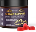 Shilajit Gummies, Sugar-Free Gummies, 500 Mg Shilajit Καθαρό οργανικό Ιμαλαΐων, Shilajit συμπλήρωμα, Shilajit Resin, Gold Grade Nature Shilajit με 4 in-1 Complex για την ενεργειακή υποστήριξη, 60 Gummies