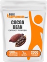 BulkSupplements.com Cocoa Bean Extract Toz - Cocoa Supplement - Unsweetened, Vegan & Gluten Free, 500 mg per Service, 1kg (2.2 lbs) (Paket of 1)
