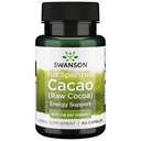 Swanson Full Spectrum Cacao (Raw Cocoa) - Herbal Supplement Mild Energy Support - Geleneksel Tüm Meyve Formula - (60 Capsules, 400 mg Her)