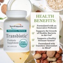 İyi Sağlık Enzyme Transbiyotik Probiyotik Supplement, Gut Flora Dengesi için Gelişmiş Formula, GI Tract, Sağlık Faydaları, Yüksek Potency Prebiyotik & Probiyotik Mix, Non-GMOMO