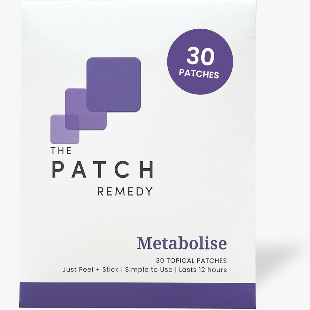 Patch Remedy Metabolise Patch | 5-HTP, Guarana, L-Carnitine, Fucus, çinko, Yerba Mate, Raspberry Ketone | 30 Patches