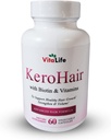 KeroHair Complete Supplement with Vitamins and Biotin I 60 Κάψουλες για Ισχυρή και υγιή ανάπτυξη μαλλιών - Αποτρέπει την απώλεια μαλλιών 