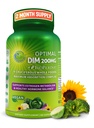 Kadınlar ve Erkekler için Optimal DIM 200 mg Supplement - Organik Bütün Gıdalar ile Made with Organic Whole Foods - Estrogen & Hormon Denge Desteği Diindolylmethane Kompleksi - En Az Apsiyon Gecikmiş-Release Capsules - 60 Count