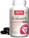 Jarrow Formulas Q-Absorb Ubiquinone Co-Q10 100 mg, Συμπλήρωμα διατροφής, Αντιοξειδωτική Υποστήριξη για τη Μιτοχονδριακή Υγεία, Κυτταρική Παραγωγή Ενέργειας και Καρδιαγγειακή Υγεία, 120 Softgels, 120 Ημέρα προσφοράς
