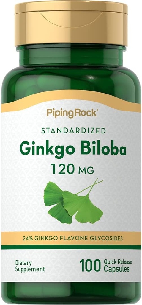 Piping Rock Ginkgo Biloba Συμπληρώματα 120mg 