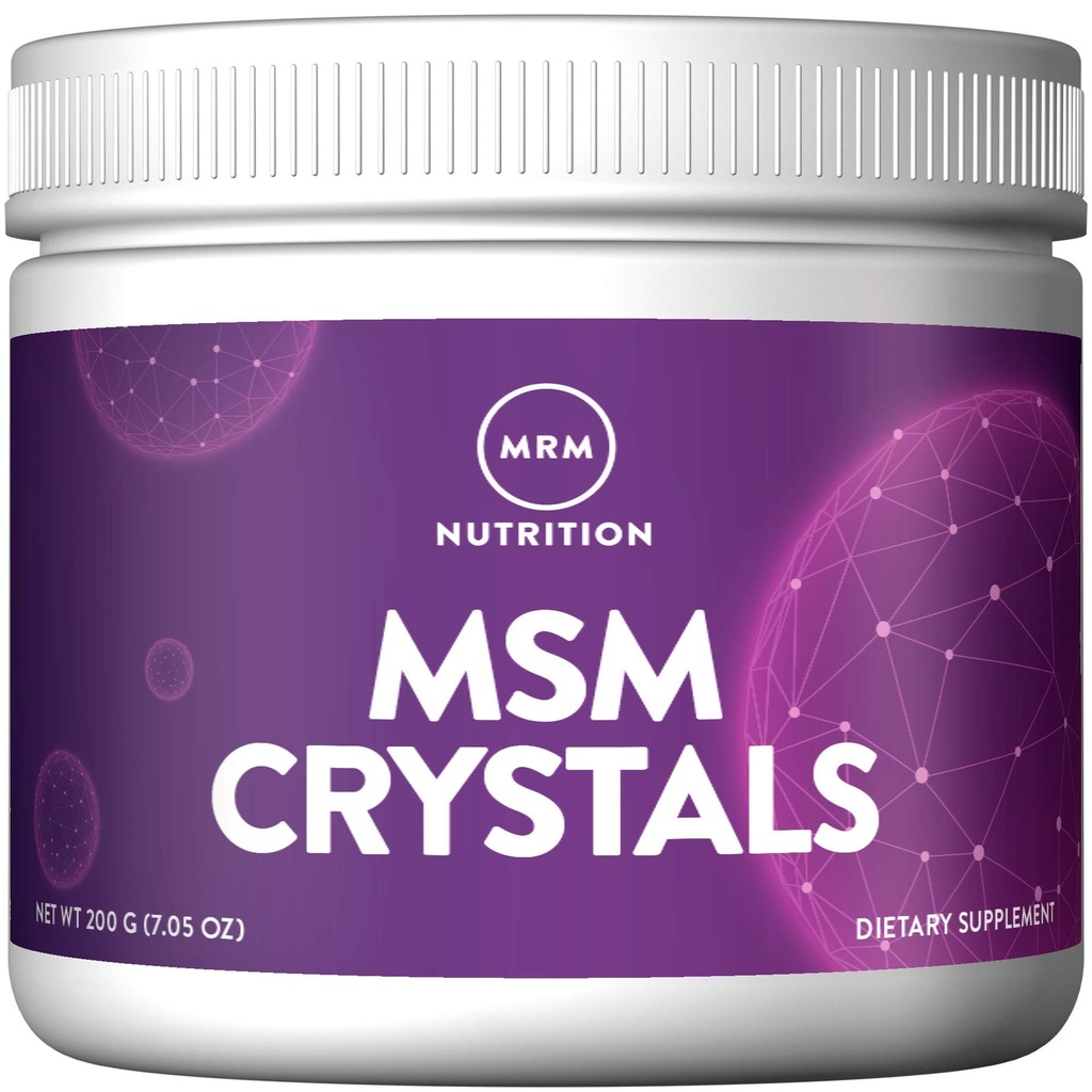 MRM Beslenme MSM Kristalleri | Saf Bio available Sulfur Toz Ortak Sağlık, Saç, Cilt ve Nails Desteği | Vegan Kristal Tamam | 200 Hizmet