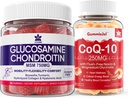 Sugar Free Glucosamin Chondroitin MSM 120 Konts + CoQ10 250mg Tamamlandı Gummies 60 Counts