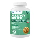 WELMATE Antivirüs Yardımı - Diphenhydramine 50 mg - 1000 Kont Capsules - Antihistamin - Alerji ve Soğuk Belirtiler - Sneezing, Runny Nose, Itchy Eyes & Throat