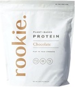 Rookie Wellness Plant-Based Probiyotik Protein - Organik Pea Protein Tozu Tamam Amino Asit Profil, Gut-Sağlıklı Prebiyotikler & Probiyotikler, & Over 25 Vitamins & Minerals (30 Servisler, Çikolatalar)