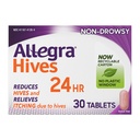 Allegra Hives Antihistamine 24 Saat Tabletleri, Non-Drowsy Hive Azımı ve Hive Itch Relief, 180 mg Fexofenadine HCI, 30-Count
