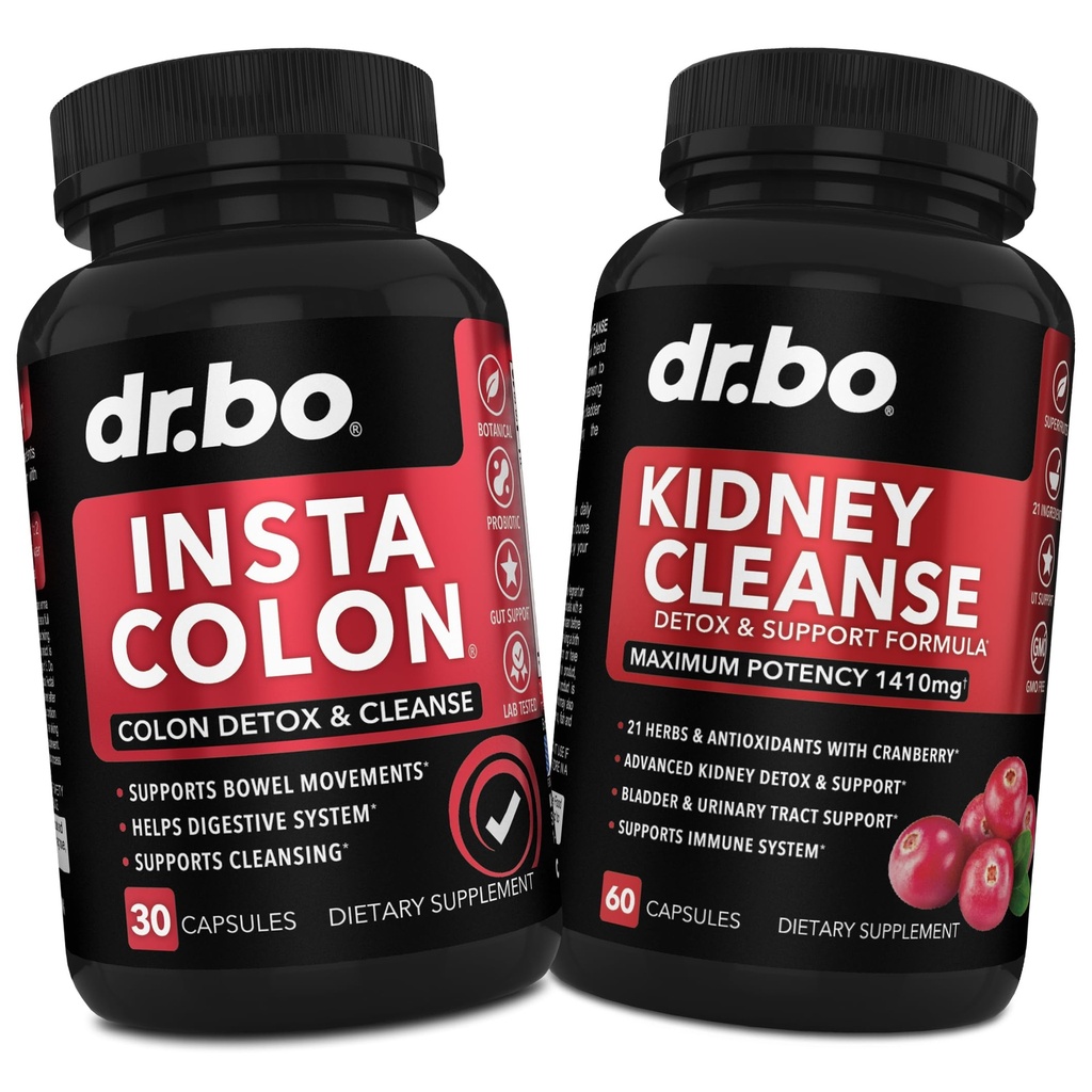 Cleanser του παχέος εντέρου Detox & Kidney Cleanse - 15 ημέρα Colon Cleanse χάπια & Kidney Detox συμπλήρωμα υποστήριξης Cranberry, Uva Ursi - Bowel Movement Συμπληρώματα για το εντερικό στομάχι Bloating Gut Body Flush