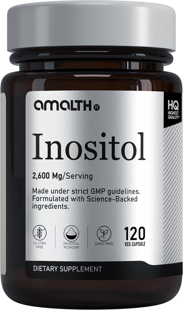 INALTH Myo-Inositol per Service Capsules, Hormon Denge & Sağlıklı Ovarian Function Support (120 Capsules)