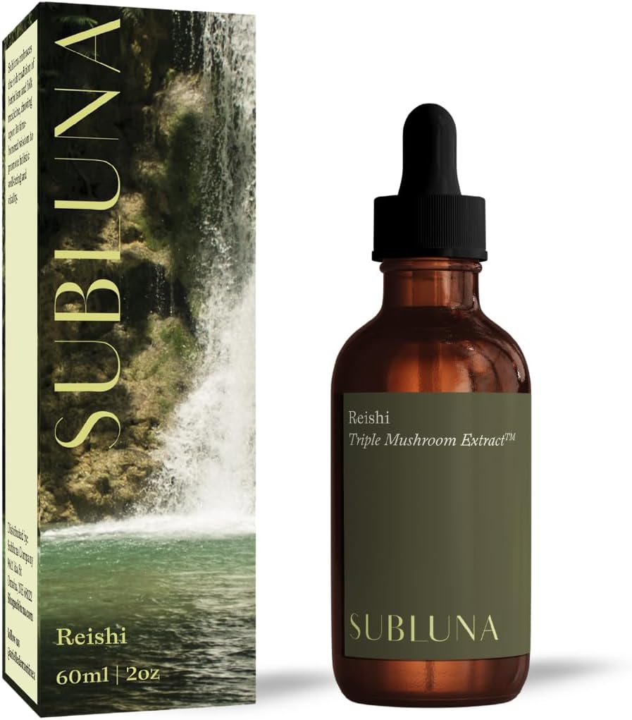 Reishi Mushroom Triple Extract Βάμμα – Ανοσολογική υποστήριξη, ανακούφιση από το στρες και συμπλήρωμα ισορροπίας Mood – Ισχυρό Προσαρμογόνο – Μέγιστη ισχύς υγρών σταγόνες για Mood & Relaxation
