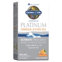 Κήπος της ζωής Minami Supercritive Platinum Omega 3 συμπλήρωμα ιχθυελαίου - Πορτοκάλι, 30 Softgels, Ultimate Once Daily Fish Oil Omega 3 για την υγεία της καρδιάς & του εγκεφάλου, 1100mg Omega-3s + 1.000 IU βιταμίνη D3